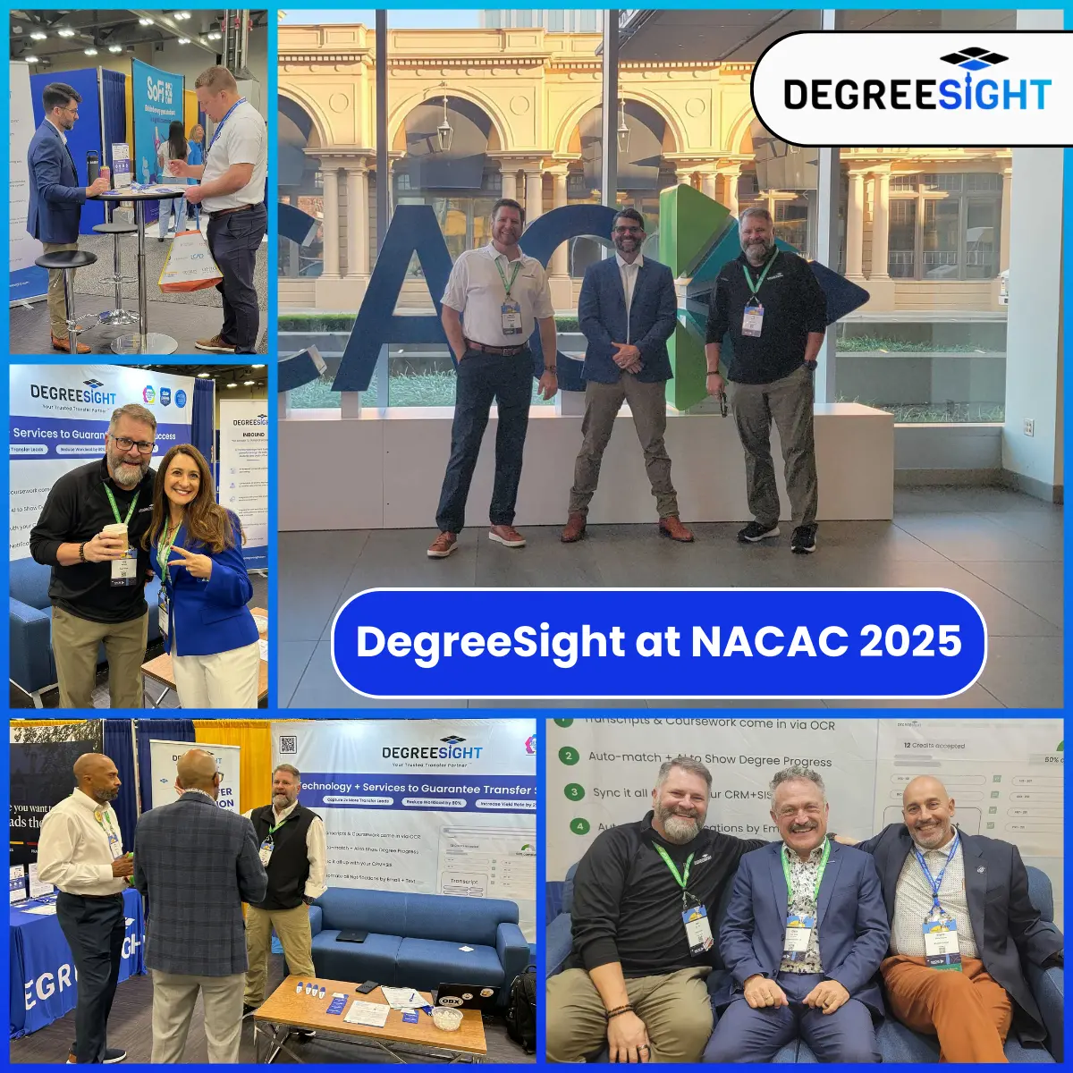 College admission professionals networking at NACAC 2025 event in Columbus, Ohio.