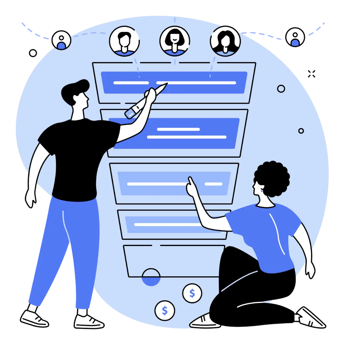 Transfer student recruitment pipeline visualized in enrollment dashboard